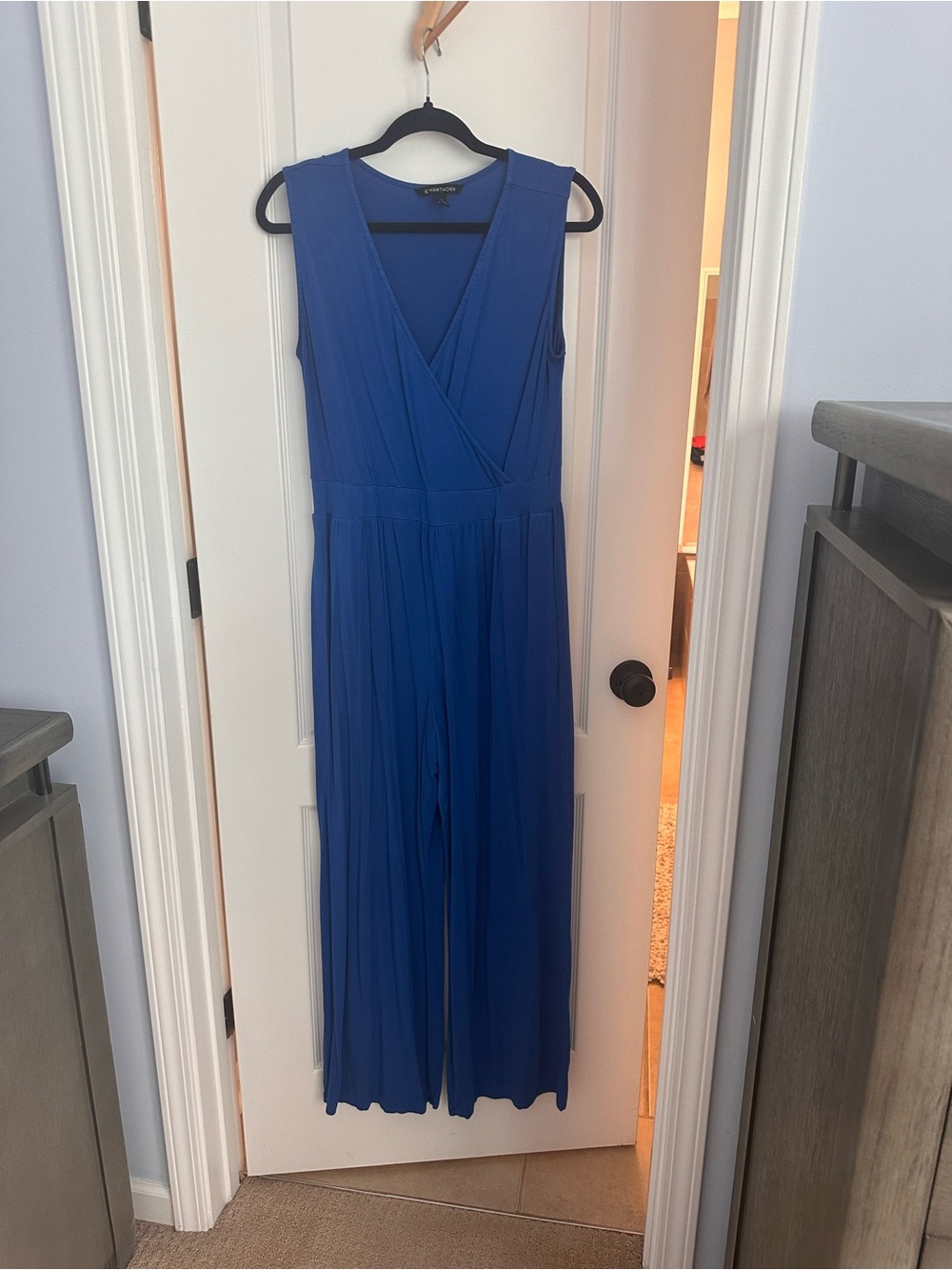 41 Hawthorn Sleeveless Cobalt Blue Wide-Leg Jumpsuit